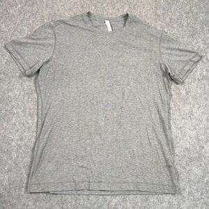 Lululemon Athletica Heathered Grey Short Sleeve‎ T-Shirt Men's Size Large